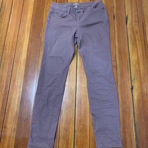 Purple Loft Curvy Skinny Jeans, Size 4